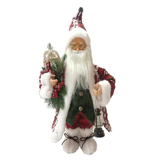Santa's Workshop 15" Red Woven Claus By Santasworkshop | 10" x 7" x 15" | Michaels®